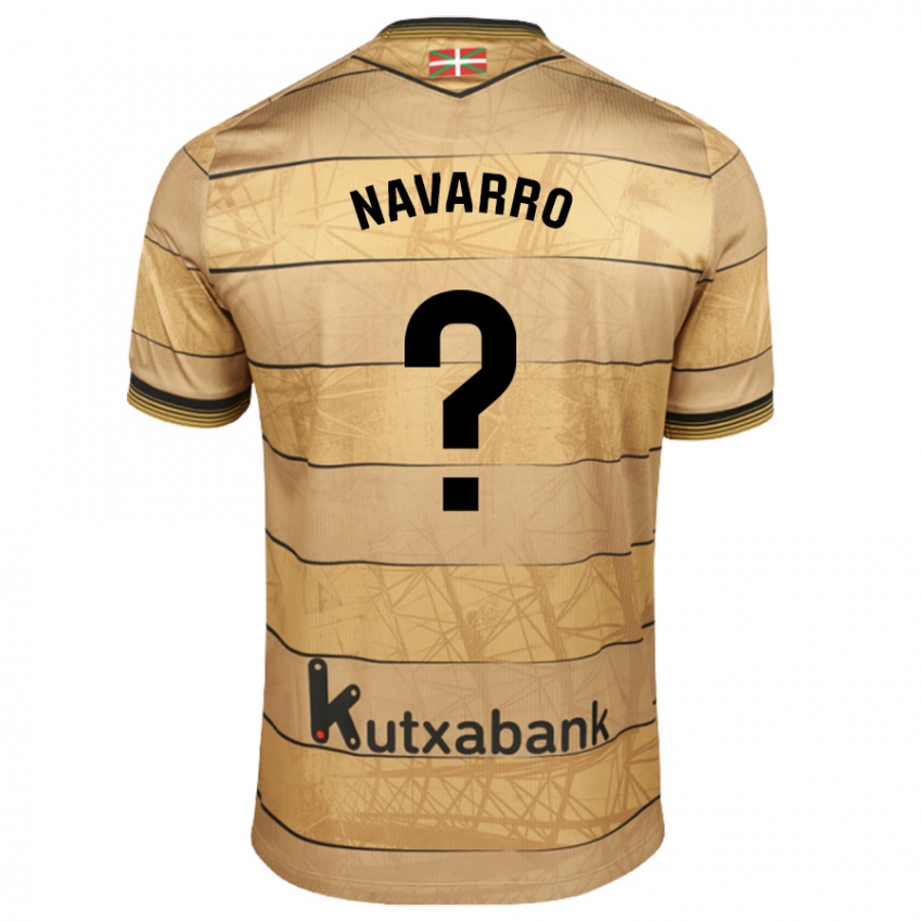 Niño Camiseta Robert Navarro #0 Marrón 2ª Equipación 2024/25 La Camisa México