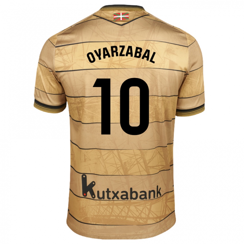 Niño Camiseta Mikel Oyarzabal #10 Marrón 2ª Equipación 2024/25 La Camisa México