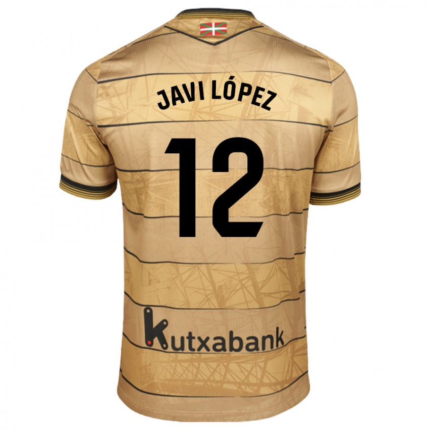 Niño Camiseta Javi López #12 Marrón 2ª Equipación 2024/25 La Camisa México