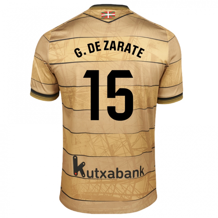 Niño Camiseta Urko González De Zarate #15 Marrón 2ª Equipación 2024/25 La Camisa México