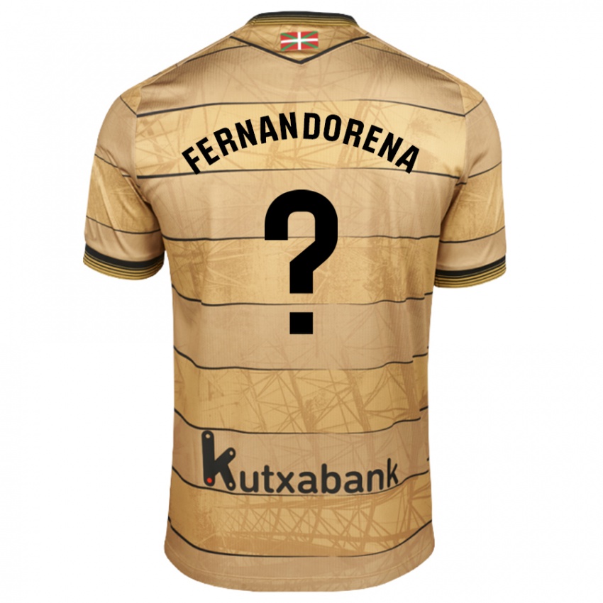 Niño Camiseta Alex Fernandorena #0 Marrón 2ª Equipación 2024/25 La Camisa México