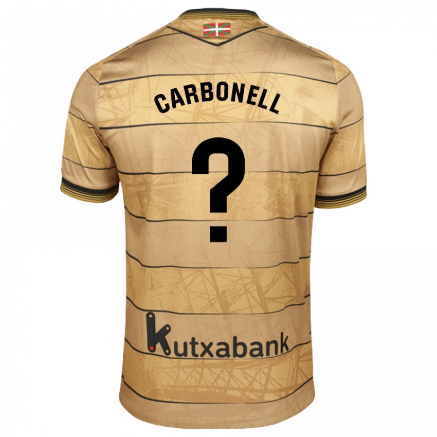 Niño Camiseta Tomy Carbonell #0 Marrón 2ª Equipación 2024/25 La Camisa México