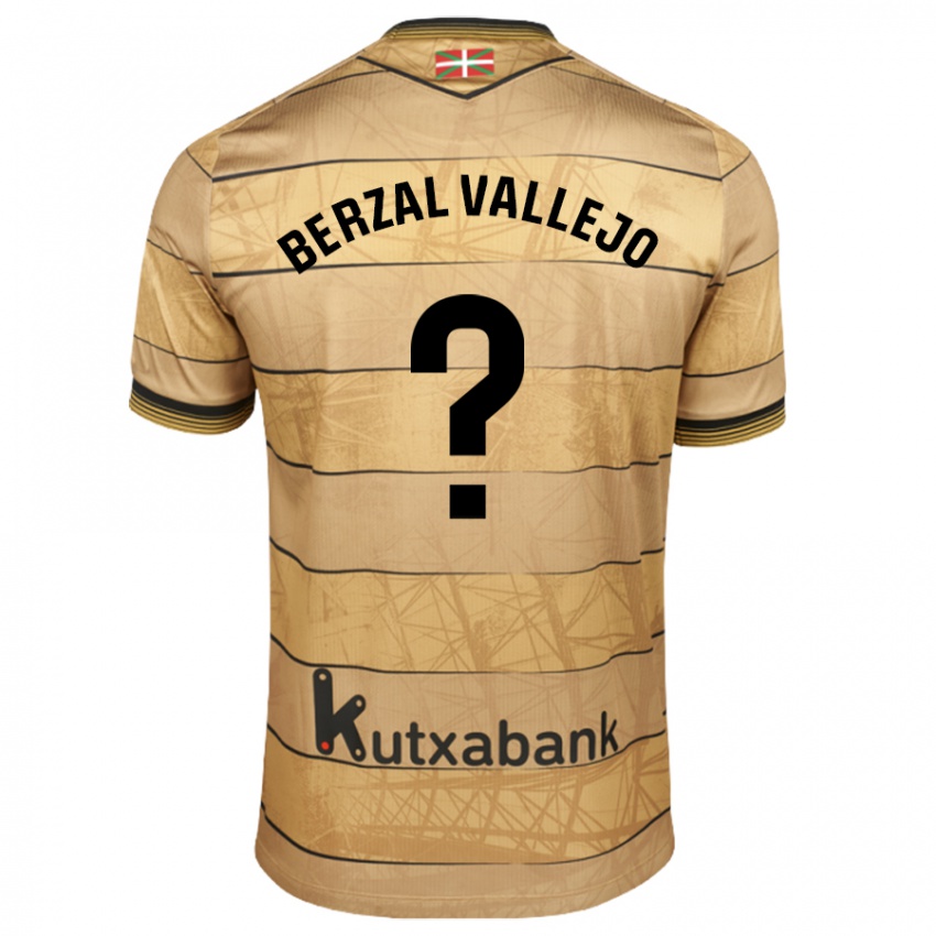 Niño Camiseta Asier Berzal Vallejo #0 Marrón 2ª Equipación 2024/25 La Camisa México