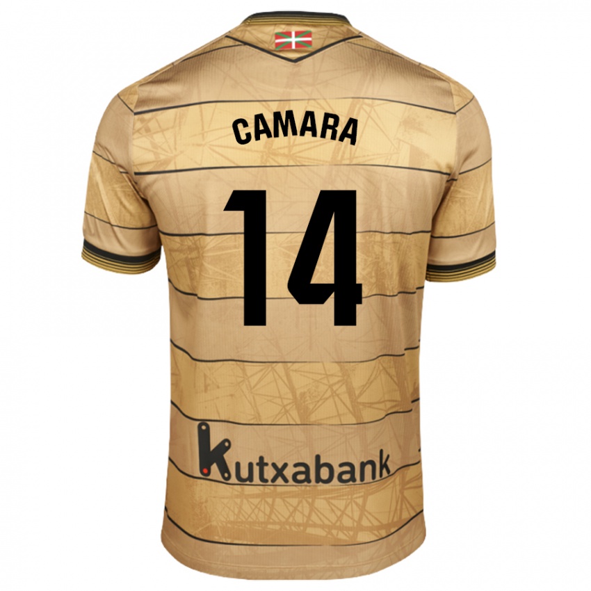 Niño Camiseta Ibra Cámara #14 Marrón 2ª Equipación 2024/25 La Camisa México