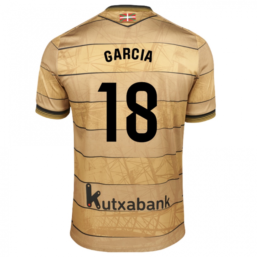 Niño Camiseta Eder García #18 Marrón 2ª Equipación 2024/25 La Camisa México