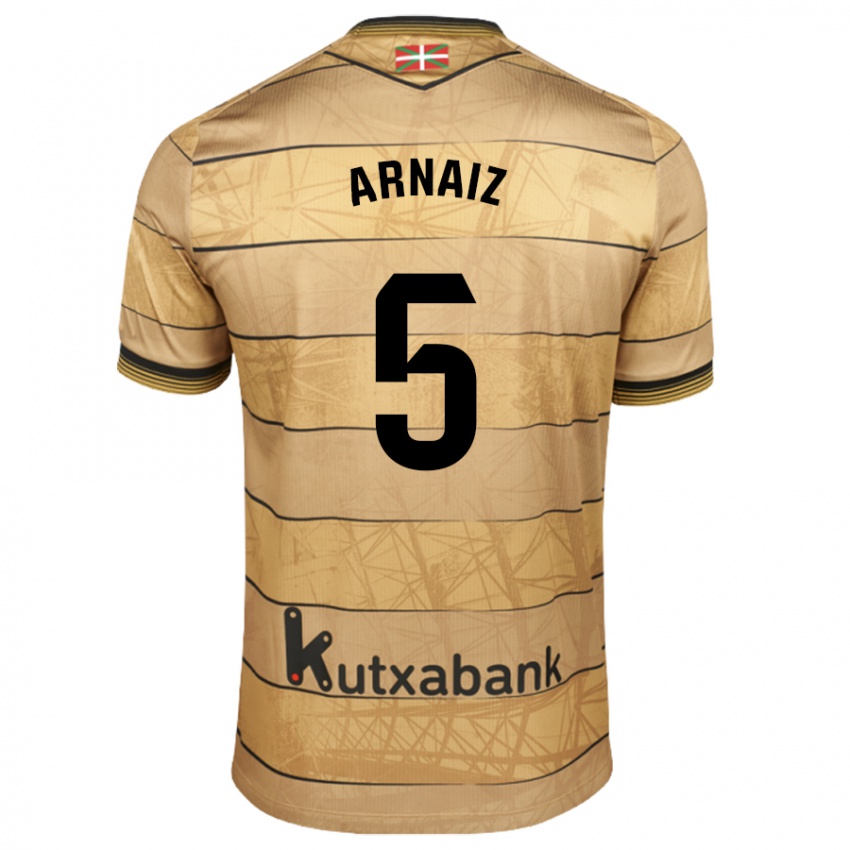 Niño Camiseta Iris Arnaiz #5 Marrón 2ª Equipación 2024/25 La Camisa México