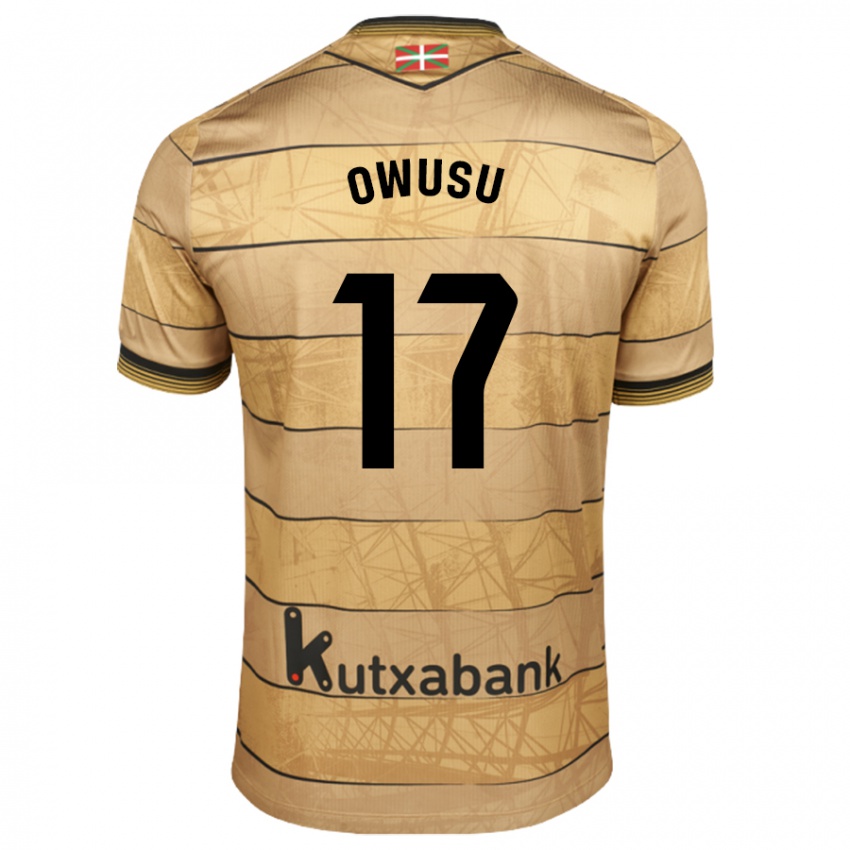 Niño Camiseta Jacqueline Owusu #17 Marrón 2ª Equipación 2024/25 La Camisa México