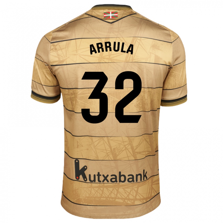 Niño Camiseta Julia Arrula #32 Marrón 2ª Equipación 2024/25 La Camisa México