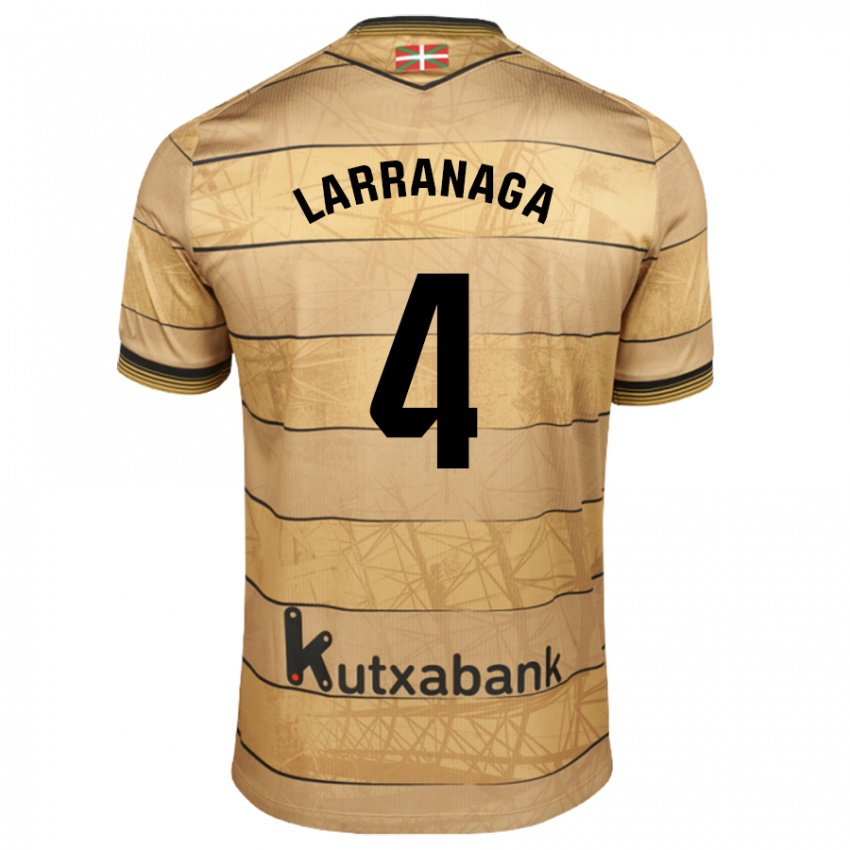 Niño Camiseta Aitor Larrañaga #4 Marrón 2ª Equipación 2024/25 La Camisa México