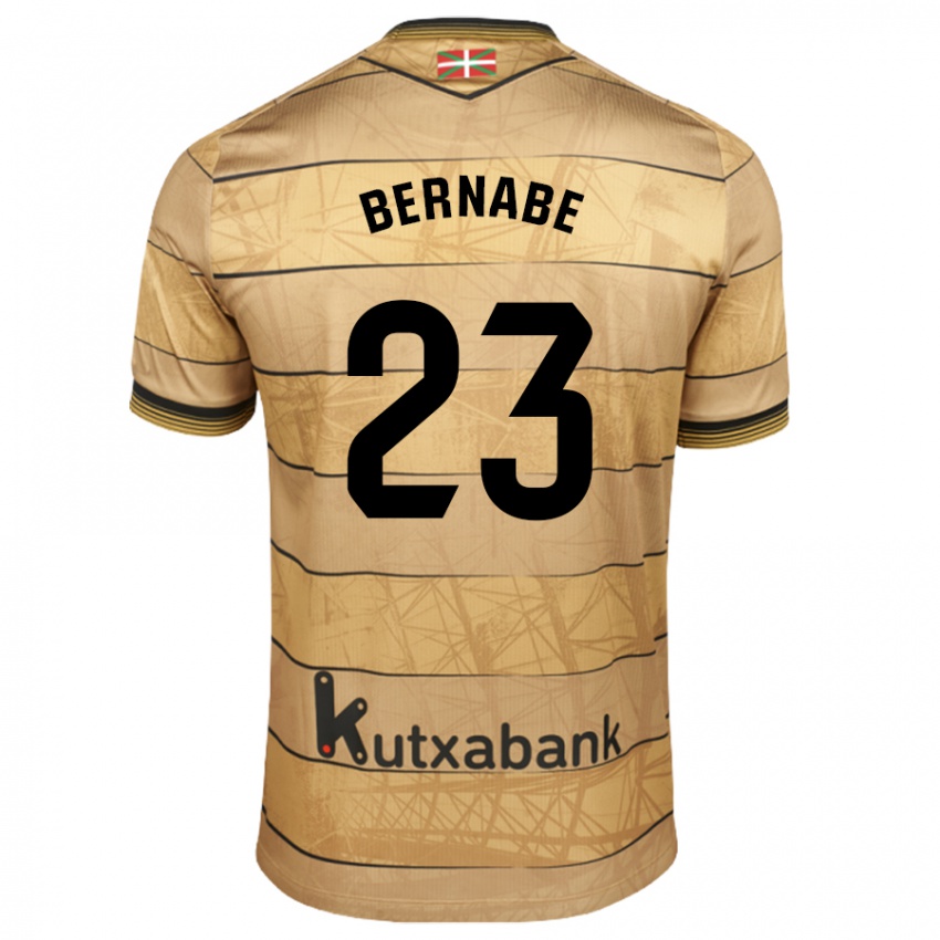 Niño Camiseta Alejandra Bernabé De Santiago #23 Marrón 2ª Equipación 2024/25 La Camisa México