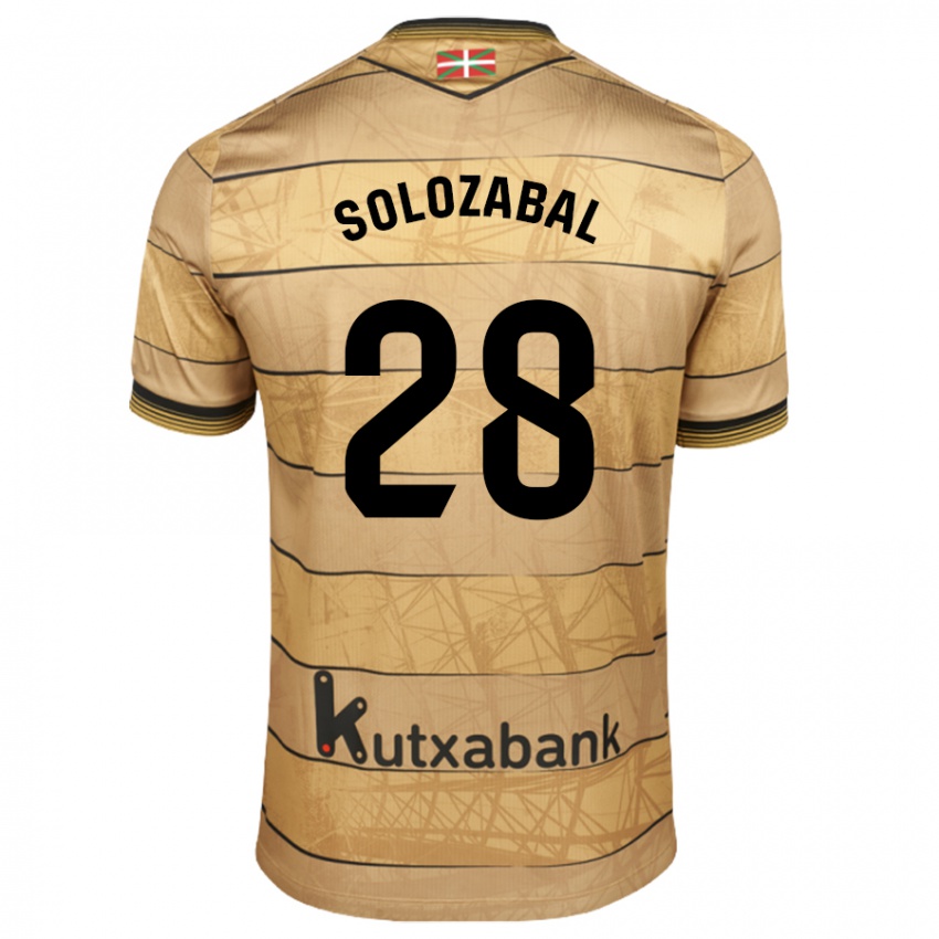 Niño Camiseta Malen Solozabal Ibarra #28 Marrón 2ª Equipación 2024/25 La Camisa México