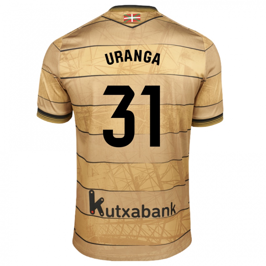 Niño Camiseta Haizea Uranga Agirre #31 Marrón 2ª Equipación 2024/25 La Camisa México