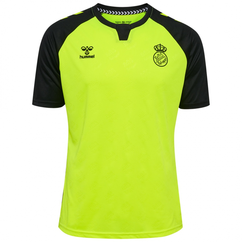 Niño Camiseta Pablo Fornals #18 Amarillo Fluorescente Negro 2ª Equipación 2024/25 La Camisa México