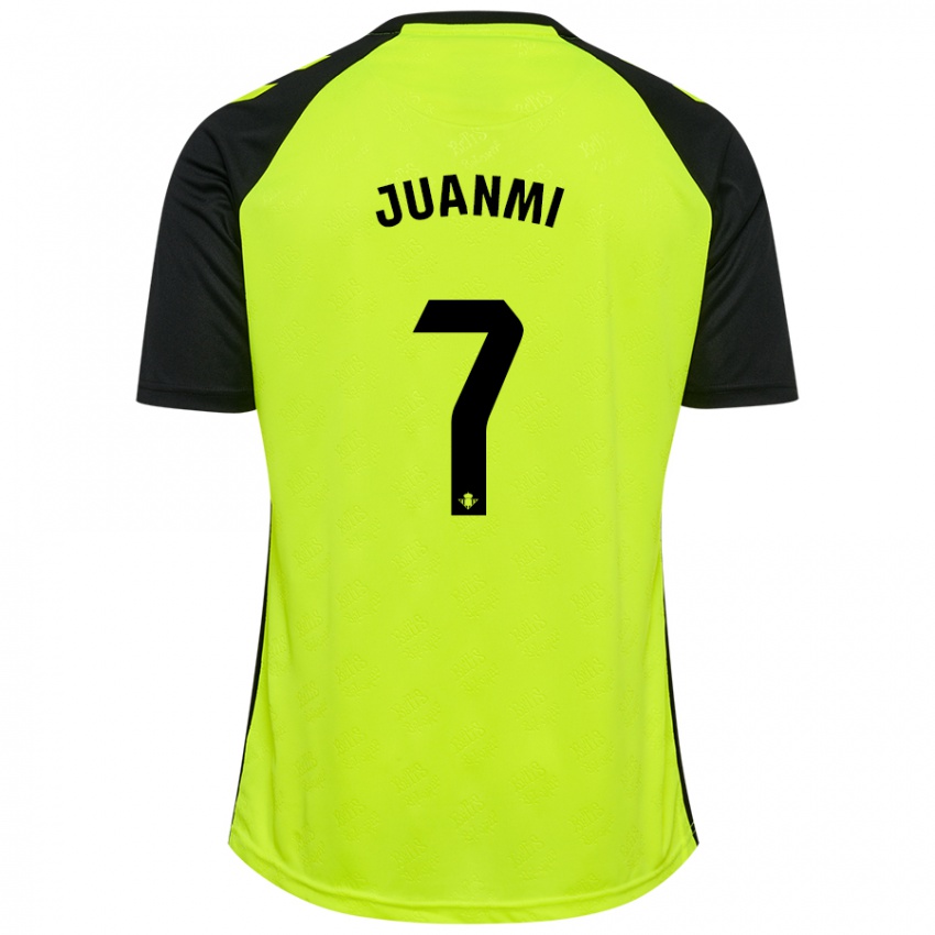 Niño Camiseta Juanmi #7 Amarillo Fluorescente Negro 2ª Equipación 2024/25 La Camisa México