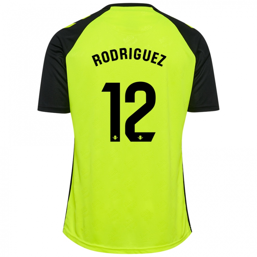 Niño Camiseta Ricardo Rodríguez #12 Amarillo Fluorescente Negro 2ª Equipación 2024/25 La Camisa México