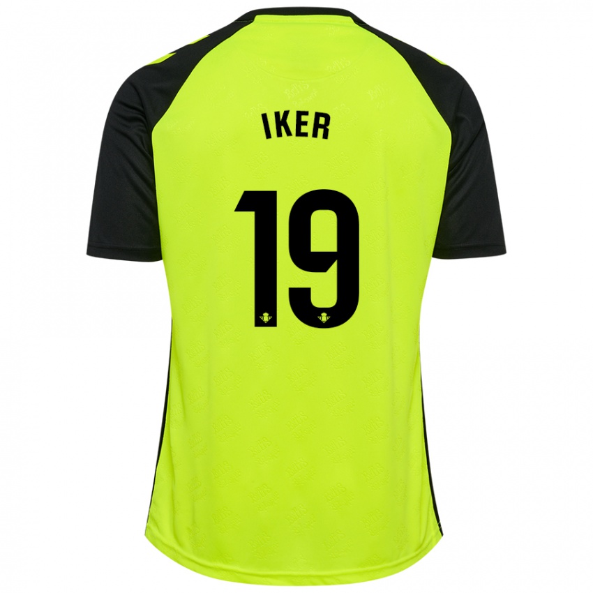 Niño Camiseta Iker Losada #19 Amarillo Fluorescente Negro 2ª Equipación 2024/25 La Camisa México