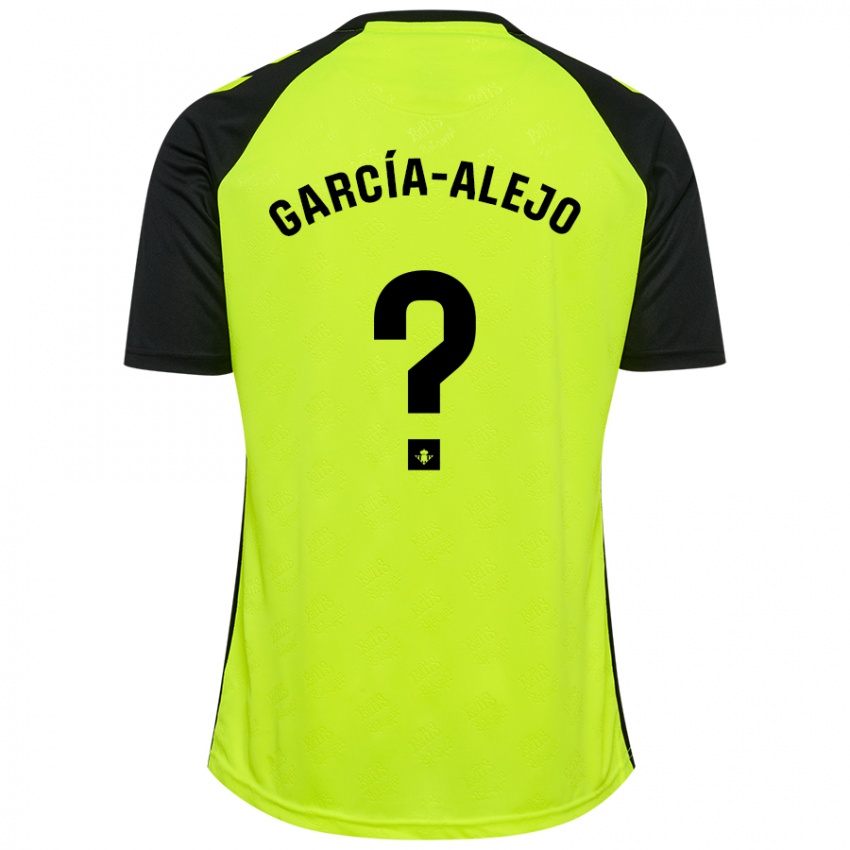 Niño Camiseta Raúl García-Alejo #0 Amarillo Fluorescente Negro 2ª Equipación 2024/25 La Camisa México