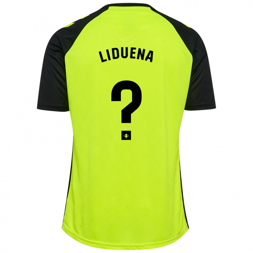 Niño Camiseta Rubén Lidueña #0 Amarillo Fluorescente Negro 2ª Equipación 2024/25 La Camisa México