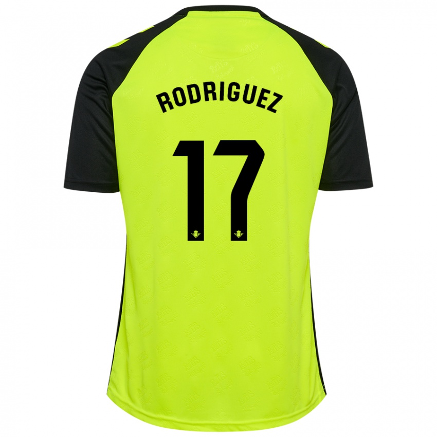 Niño Camiseta Jesús Rodriguez #17 Amarillo Fluorescente Negro 2ª Equipación 2024/25 La Camisa México