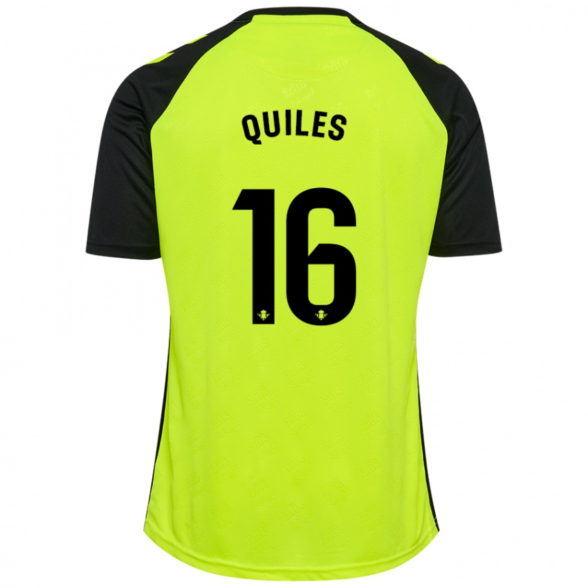 Niño Camiseta Violeta García Quiles #16 Amarillo Fluorescente Negro 2ª Equipación 2024/25 La Camisa México