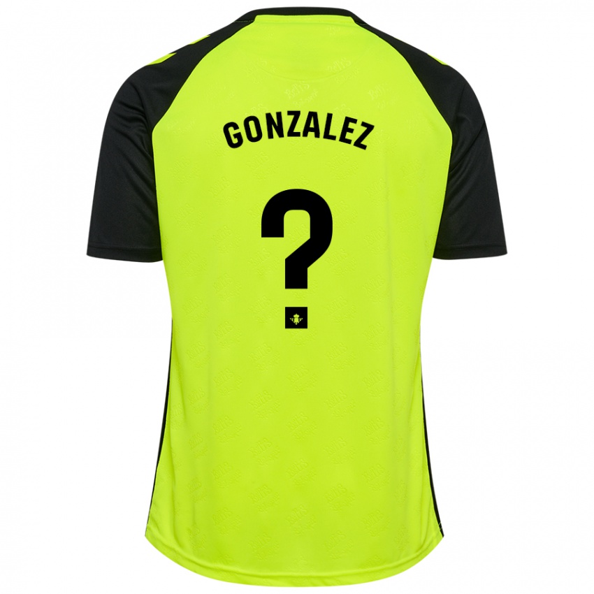 Niño Camiseta David González #0 Amarillo Fluorescente Negro 2ª Equipación 2024/25 La Camisa México