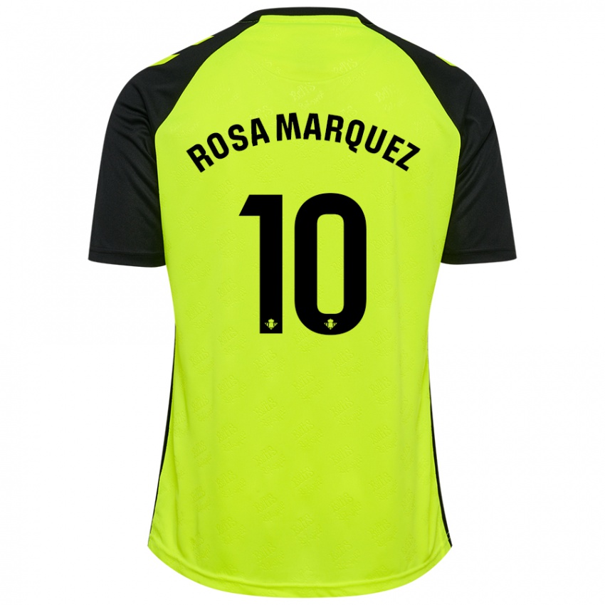 Niño Camiseta Rosa Márquez Baena #10 Amarillo Fluorescente Negro 2ª Equipación 2024/25 La Camisa México