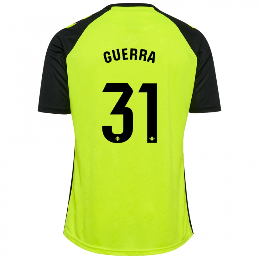 Niño Camiseta Ana Guerra Morcillo #31 Amarillo Fluorescente Negro 2ª Equipación 2024/25 La Camisa México