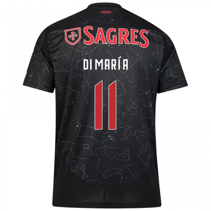 Niño Camiseta Angel Di Maria #11 Negro Rojo 2ª Equipación 2024/25 La Camisa México