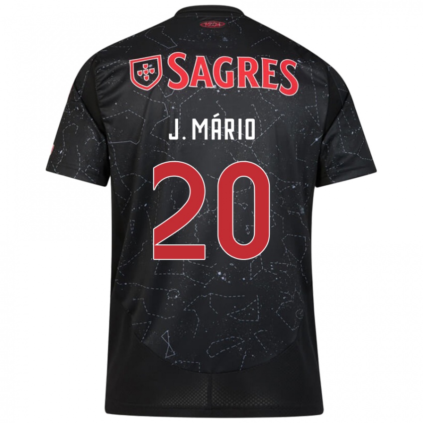 Niño Camiseta João Mário #20 Negro Rojo 2ª Equipación 2024/25 La Camisa México