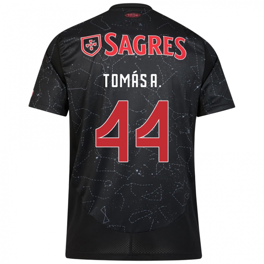 Niño Camiseta Tomás Araújo #44 Negro Rojo 2ª Equipación 2024/25 La Camisa México