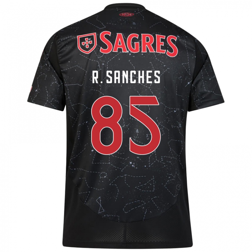 Niño Camiseta Renato Sanches #85 Negro Rojo 2ª Equipación 2024/25 La Camisa México