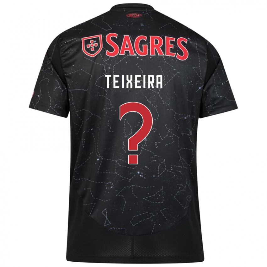 Niño Camiseta Ricardo Teixeira #0 Negro Rojo 2ª Equipación 2024/25 La Camisa México