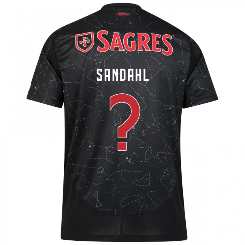 Niño Camiseta Alexander Sandahl #0 Negro Rojo 2ª Equipación 2024/25 La Camisa México