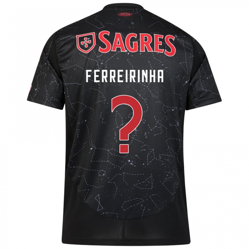 Niño Camiseta Afonso Ferreirinha #0 Negro Rojo 2ª Equipación 2024/25 La Camisa México