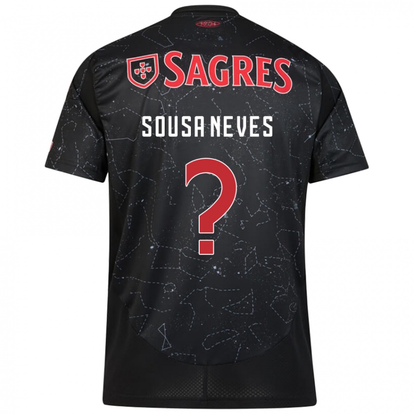 Niño Camiseta Dilan Alison Sousa Neves #0 Negro Rojo 2ª Equipación 2024/25 La Camisa México