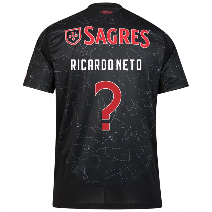 Niño Camiseta Ricardo Neto #0 Negro Rojo 2ª Equipación 2024/25 La Camisa México