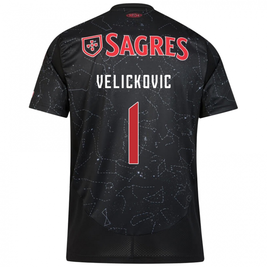 Niño Camiseta Luka Velickovic #1 Negro Rojo 2ª Equipación 2024/25 La Camisa México