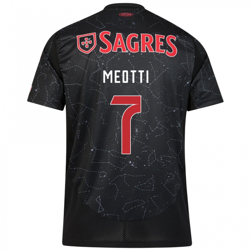 Niño Camiseta Carlos Meotti #7 Negro Rojo 2ª Equipación 2024/25 La Camisa México