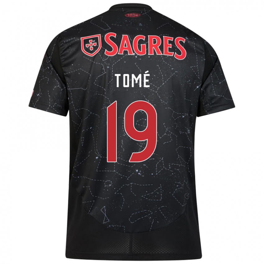 Niño Camiseta Olivio Tomé #19 Negro Rojo 2ª Equipación 2024/25 La Camisa México