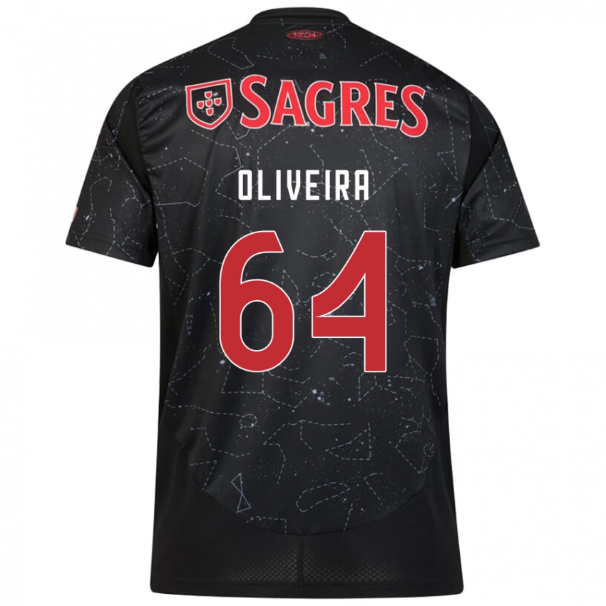 Niño Camiseta Gonçalo Oliveira #64 Negro Rojo 2ª Equipación 2024/25 La Camisa México