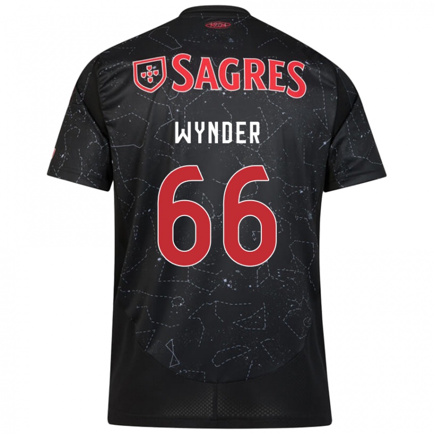 Niño Camiseta Joshua Wynder #66 Negro Rojo 2ª Equipación 2024/25 La Camisa México