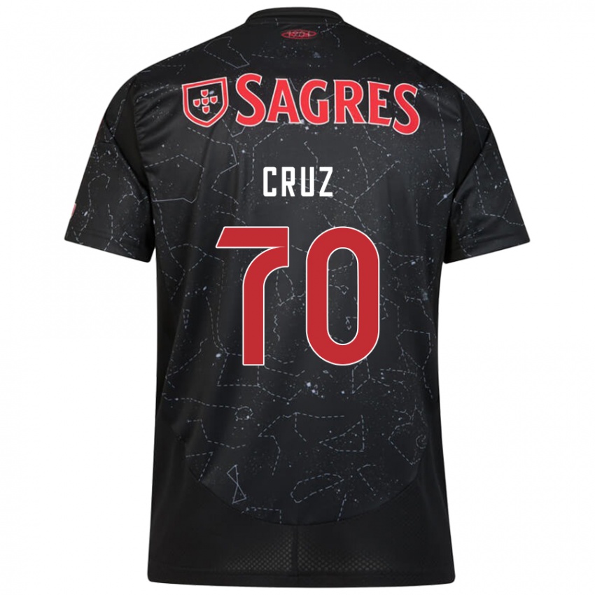 Niño Camiseta Filipe Cruz #70 Negro Rojo 2ª Equipación 2024/25 La Camisa México