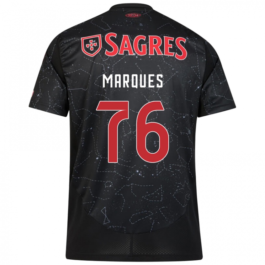 Niño Camiseta Gustavo Marques #76 Negro Rojo 2ª Equipación 2024/25 La Camisa México