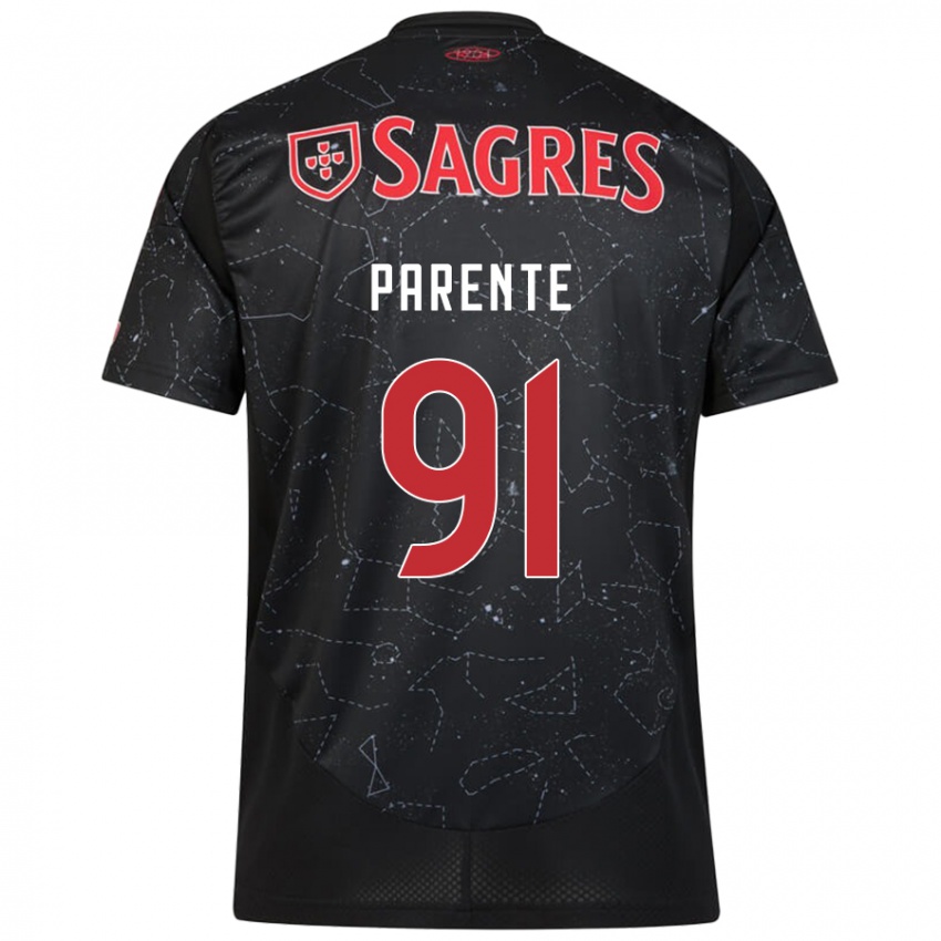 Niño Camiseta Tiago Parente #91 Negro Rojo 2ª Equipación 2024/25 La Camisa México