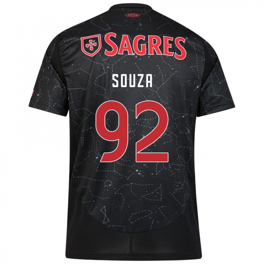 Niño Camiseta Pedro Souza #92 Negro Rojo 2ª Equipación 2024/25 La Camisa México