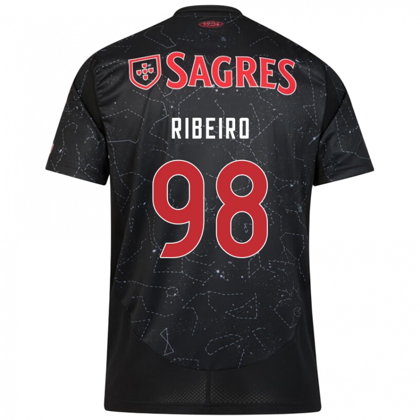 Niño Camiseta Ricardo Ribeiro #98 Negro Rojo 2ª Equipación 2024/25 La Camisa México