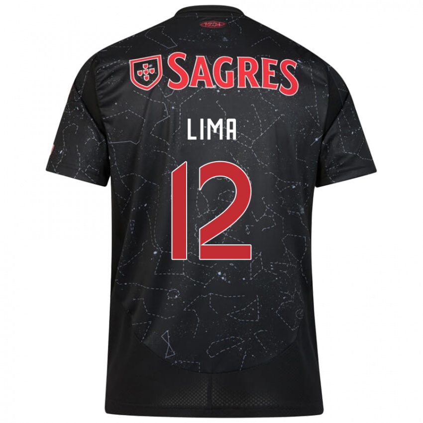 Niño Camiseta Thaís Lima #12 Negro Rojo 2ª Equipación 2024/25 La Camisa México