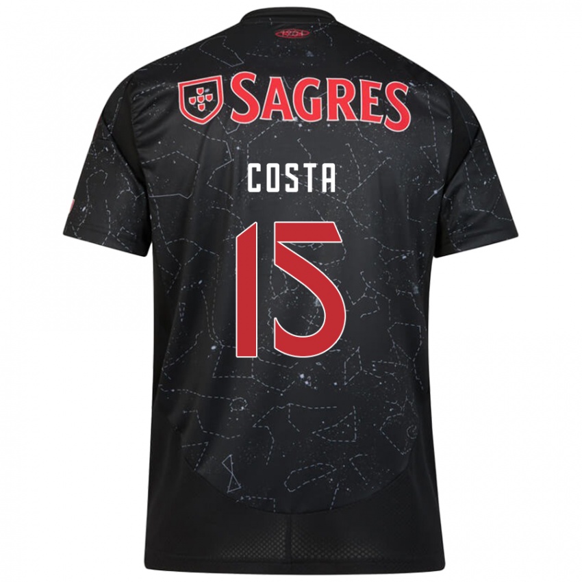 Niño Camiseta Carole Costa #15 Negro Rojo 2ª Equipación 2024/25 La Camisa México