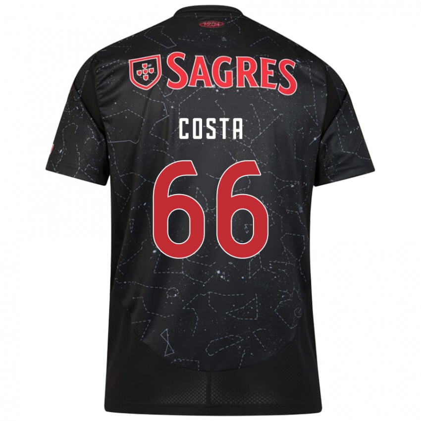 Niño Camiseta Rute Costa #66 Negro Rojo 2ª Equipación 2024/25 La Camisa México