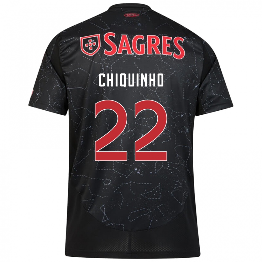 Niño Camiseta Chiquinho #22 Negro Rojo 2ª Equipación 2024/25 La Camisa México